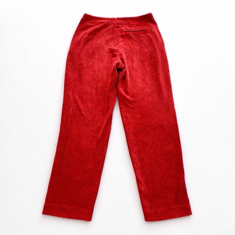 Marine Layer Red Corduroy Pants Women’s Small High Rise Straight Casual Soft - Picture 3 of 11